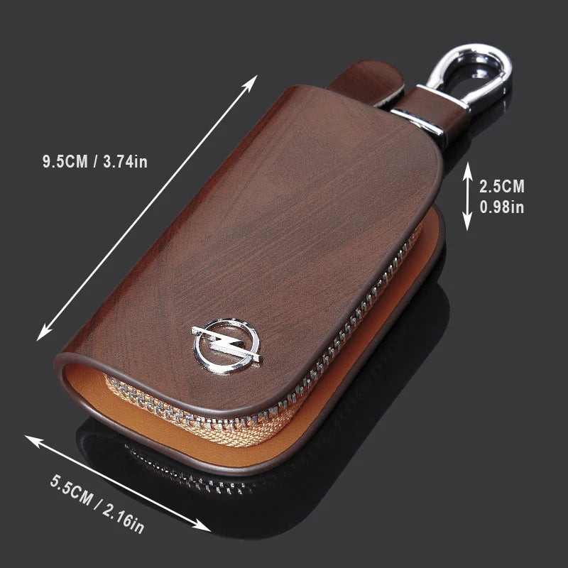 2021 Leather Car Key Case Key Cover With Car Logo For Skoda Chevrolet Buick Suzuki Lexus Peugeot Cadillac Jeep Subaru Jaguar KIA