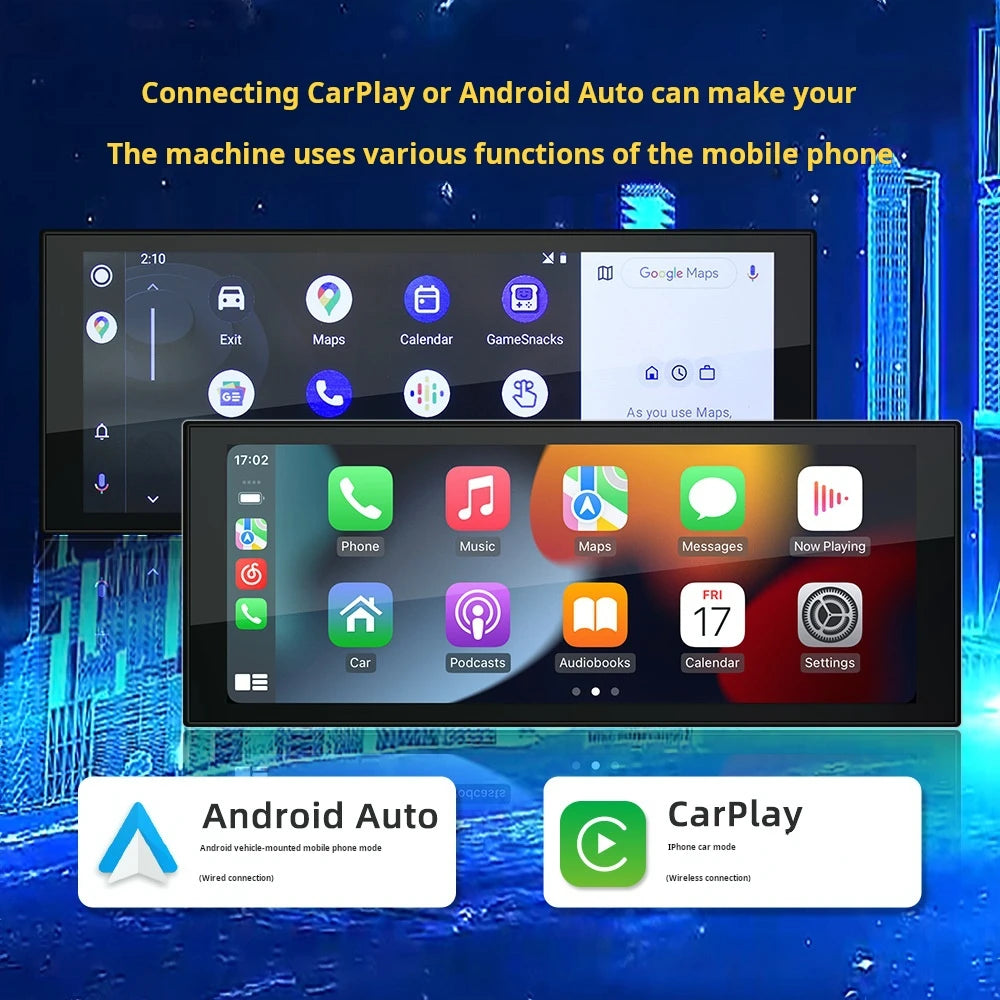 6.8-inch Single Tablet Android GPS Navigation All-in-one Machine  Reverse Rearview Car Player Wireless Carplay