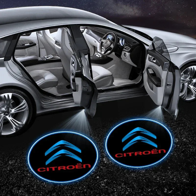 Car Door Welcome Lights Laser Projector Logo Wireless Car HD Courtesy Lamp For Citroen C2 C3 C4 C5 X7 C8 C4L DS3 DS4 DS5LS DS6