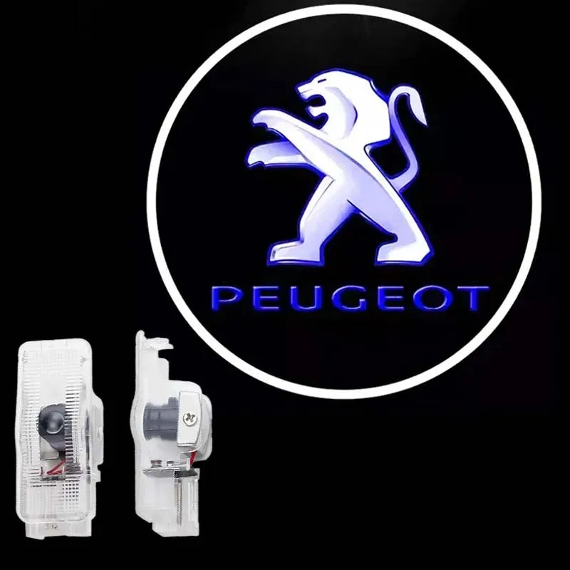 Led Car Door Welcome Light Logo Projector Laser For Peugeot 307 107 306 308 207 208 5008 407 3008 508 206 406 301 607 Accessorie