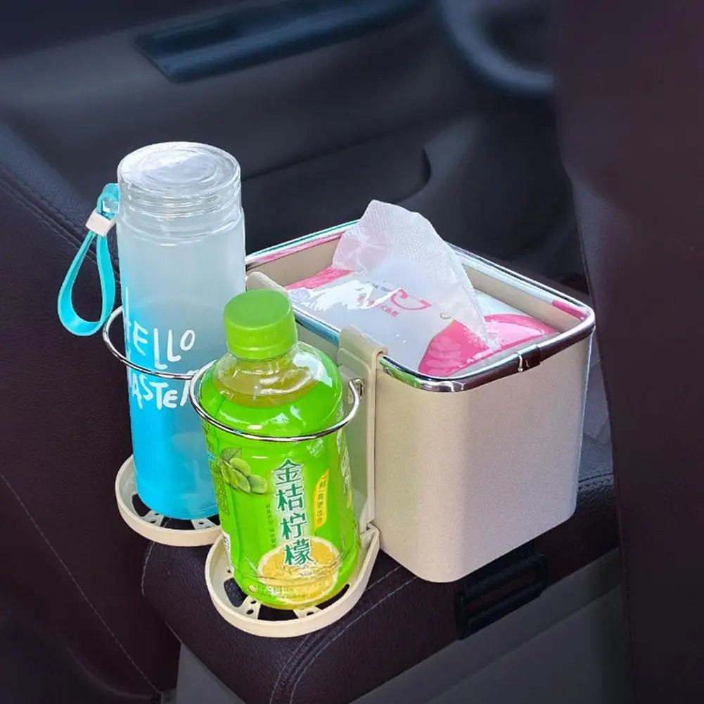 Armrest Organizers Car Console Armrest Organizer Car Storage Box Car Interior Stowing Tidying Accessories For Phone Tissue Cup