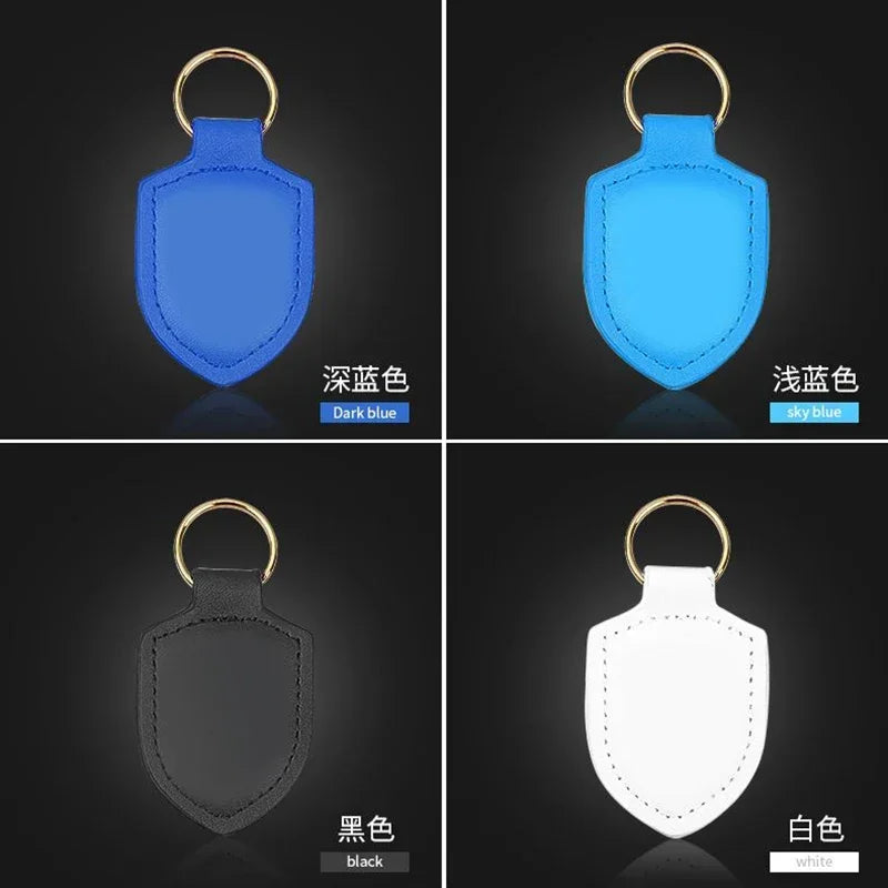 Auto Parts Metal Logo Leather Keychain For 996 917 991 986 997 958 918 970 981 GTS Anti-lost Protector Key Ring Car Accsesories