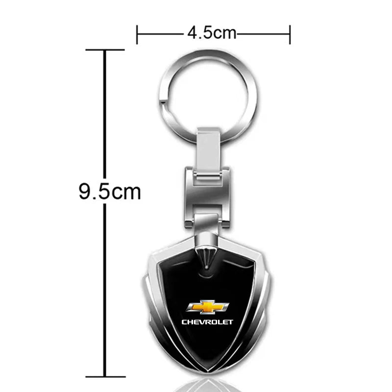 1Pcs 3D Metal Key Rings Car Logo Emblems Keychain For Chevrolet Cruze Lacetti Captiva SS Z71 Equinox Trax Impala Camaro Sonic