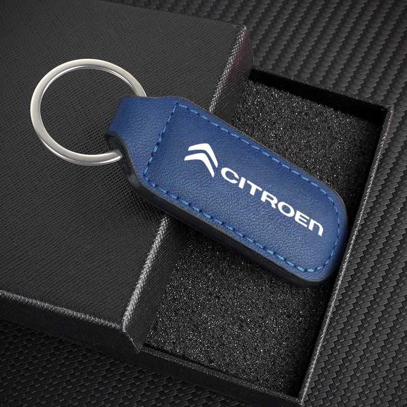 Fashion Leather Car Logo keychain Keychain Key Chain Ring For Citroen C1 C2 C3 C4 C5 C6 C8 C4L DS3 DS4 DS5 DS5LS DS6 Accessories