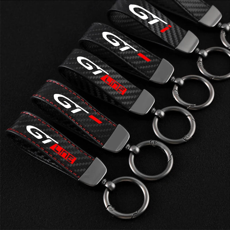 Car Keychain Logo Keyring Accessories   For Peugeot GT GTline 3008 308 T9 208 508 2008 Rifter 5008 207 206 408 108 4008