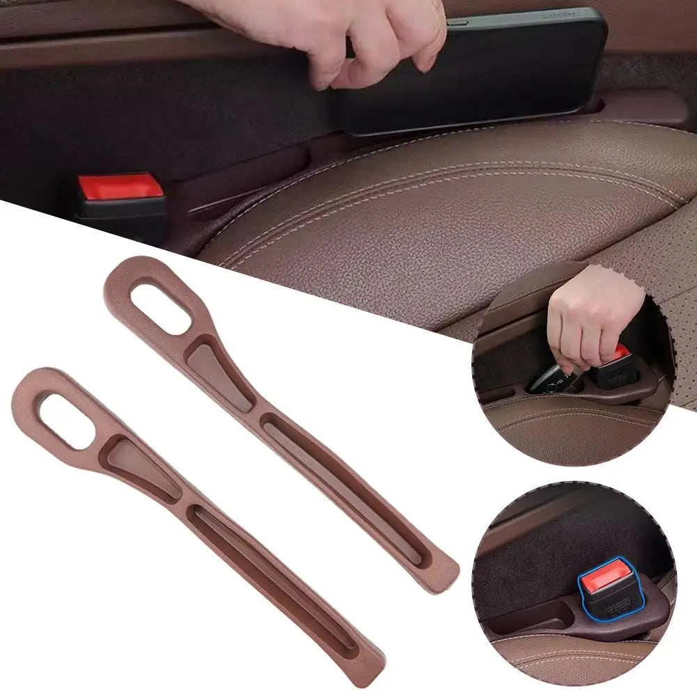 Car Seat Gap Stuff Side Seam Universal PU Car Gap Filler Leakproof Seat Gap Storage Organizer Car Interior Accessories 1 Pair