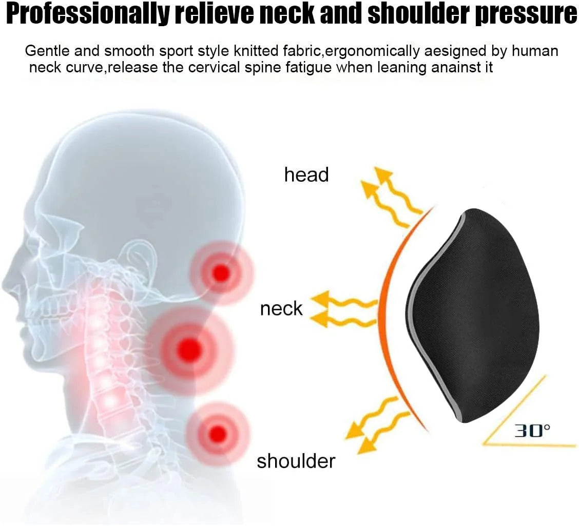 Car Headrest Neck Pillow Auto Car Neck Cushion Memory Foam Breathable Head Support Neck Rest Protector Automobiles Interior