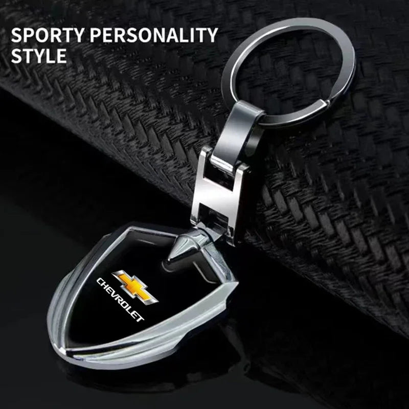 1Pcs 3D Metal Key Rings Car Logo Emblems Keychain For Chevrolet Cruze Lacetti Captiva SS Z71 Equinox Trax Impala Camaro Sonic