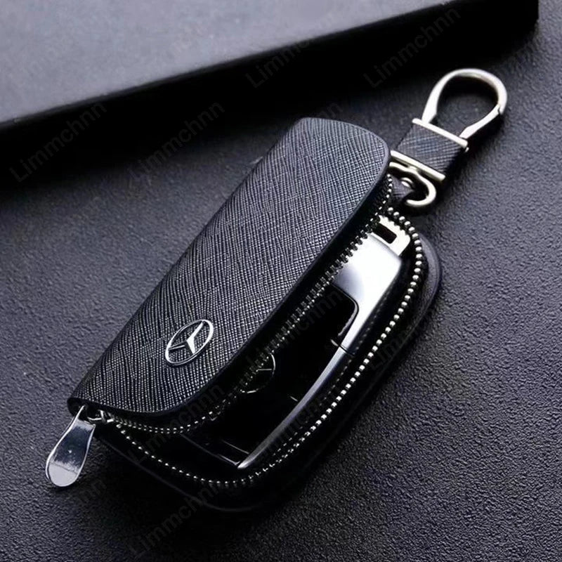 Car Logo Accessories For Mercedes-Benz W210 W211 W212 W221 W222 A C E G S CLS CLA GLA GLB CLA Car Key Case Cover Protector Shell