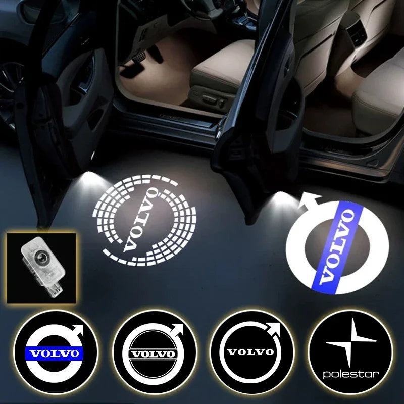 LED Car Door logo Projector Lamps Welcome Light For Volvo XC40 XC90 V40 V90 V60 XC60 S80 S60 S90 V70 XC70