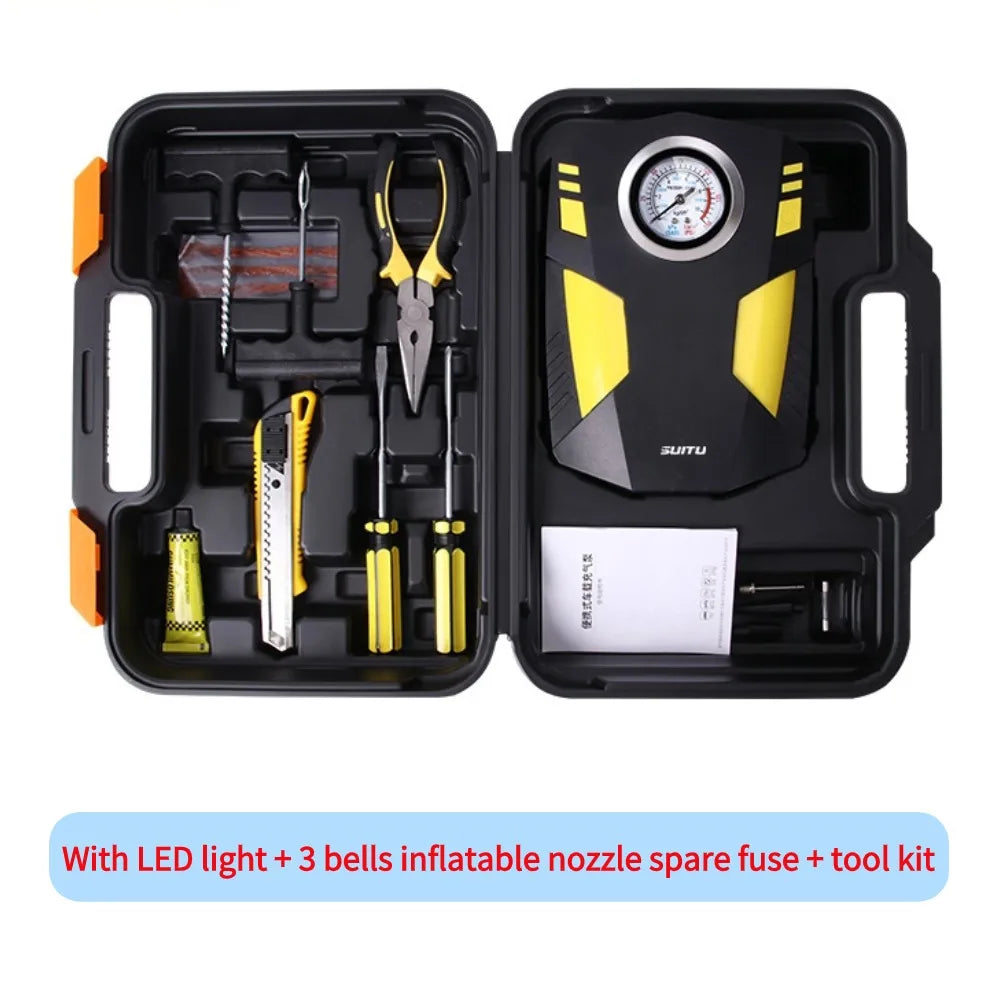 Digital Tire Inflator DC 12 Volt Car Portable Air Compressor Pump 150 PSI Car Air Compressor for Auto Car Motorcycles Bicycles