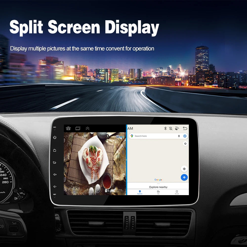 CarPlay Android 13 Car Radio For Universal 9/10inch 360 degrees Rotatable  Car player Video Multimedia Player GPS Navi