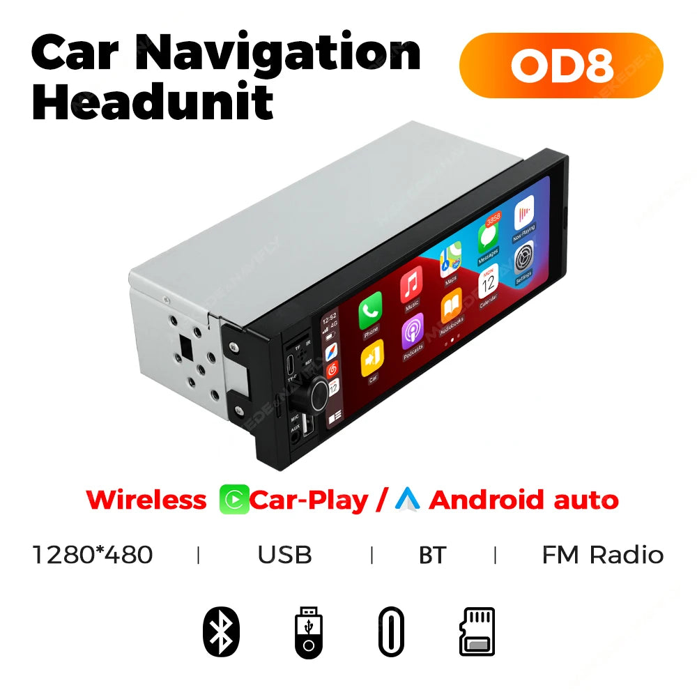NaviFly 6.86 Inch Universal FM Carplay Android Auto Car Radio Autoradio Multimedia Player Car Stereo MP5 Player Camera No DVD