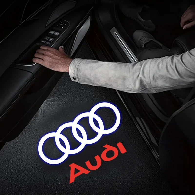 Led Car Logo Laser Welcome Door Light For Audi A4 B5 B6 B7B8 A1 A3 8V 8P 8L A6 C5 C6 C7 A5 A7 A8 Q3 Q5 Q7 TT S3 S6 Sline Quattro