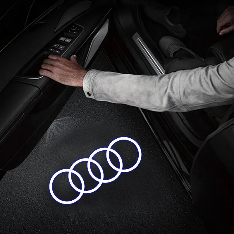 Led Car Logo Laser Welcome Door Light For Audi A4 B5 B6 B7B8 A1 A3 8V 8P 8L A6 C5 C6 C7 A5 A7 A8 Q3 Q5 Q7 TT S3 S6 Sline Quattro