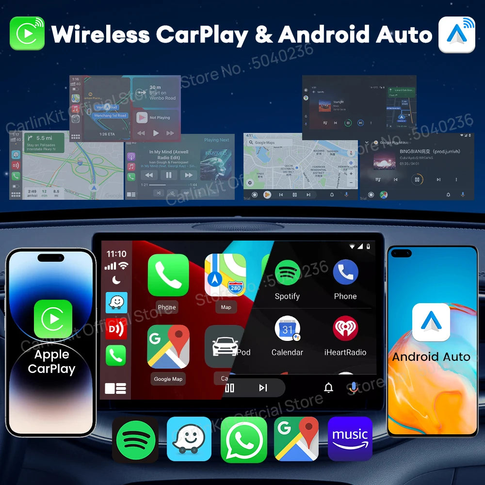 CarlinKit CCPA Wireless CarPlay For Android Car Radio Wireless Android Auto Wireless Auto Connect Mirrorlink Smart USB Adapter