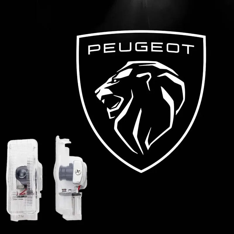 Led Car Door Welcome Light Logo Projector Laser For Peugeot 307 107 306 308 207 208 5008 407 3008 508 206 406 301 607 Accessorie