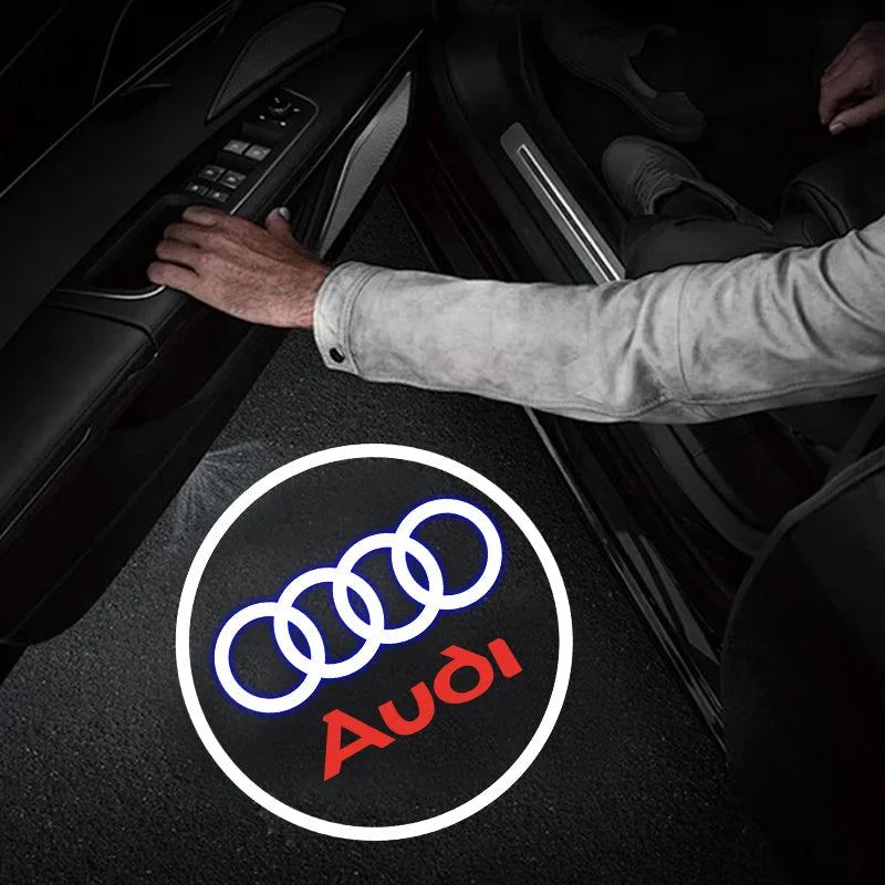 Led Car Logo Laser Welcome Door Light For Audi A4 B5 B6 B7B8 A1 A3 8V 8P 8L A6 C5 C6 C7 A5 A7 A8 Q3 Q5 Q7 TT S3 S6 Sline Quattro