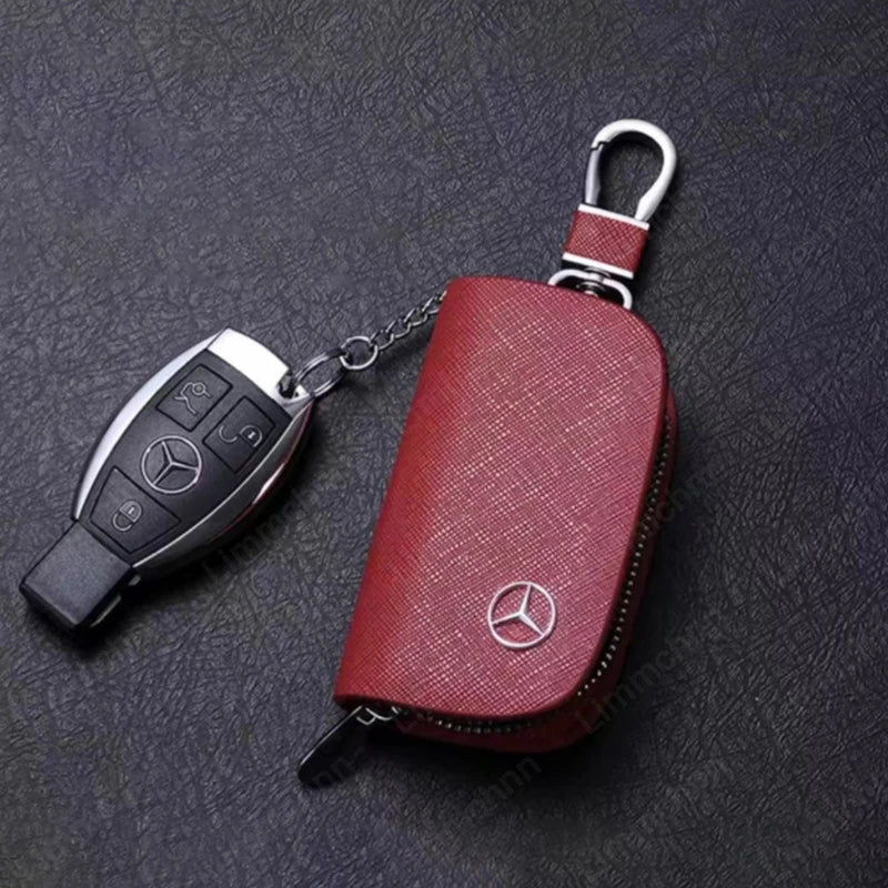 Car Logo Accessories For Mercedes-Benz W210 W211 W212 W221 W222 A C E G S CLS CLA GLA GLB CLA Car Key Case Cover Protector Shell