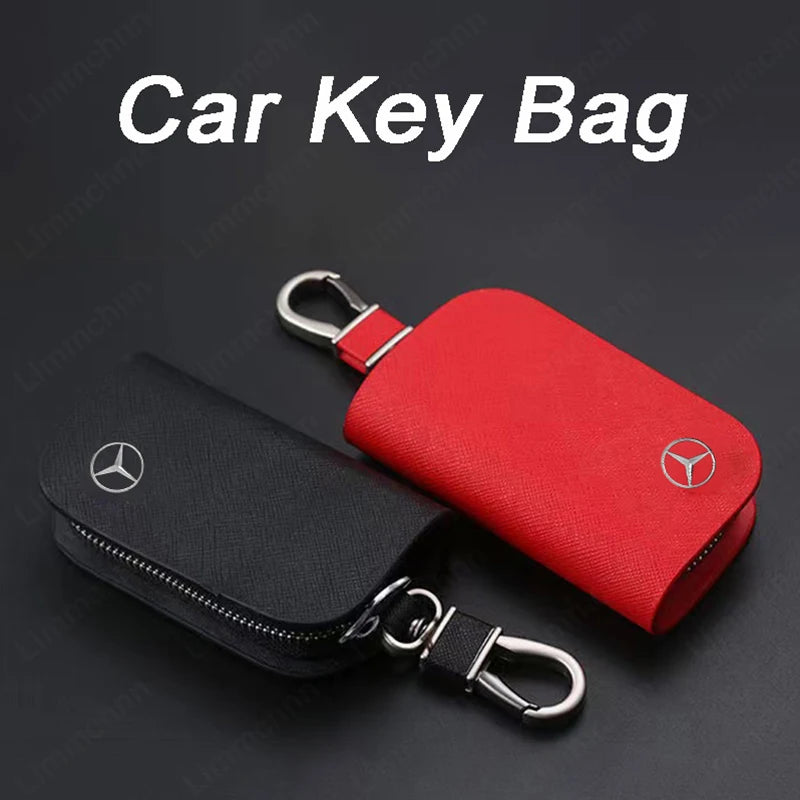 Car Logo Accessories For Mercedes-Benz W210 W211 W212 W221 W222 A C E G S CLS CLA GLA GLB CLA Car Key Case Cover Protector Shell