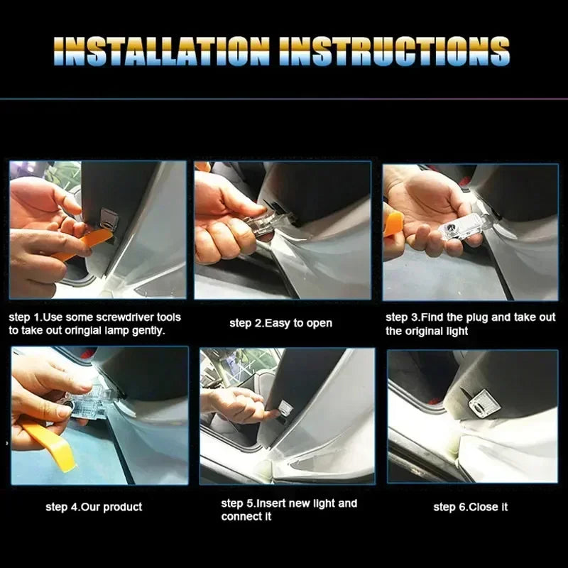 LED Car Door logo Projector Lamps Welcome Light For Volvo XC40 XC90 V40 V90 V60 XC60 S80 S60 S90 V70 XC70