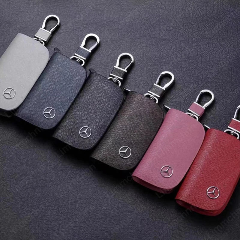 Car Logo Accessories For Mercedes-Benz W210 W211 W212 W221 W222 A C E G S CLS CLA GLA GLB CLA Car Key Case Cover Protector Shell