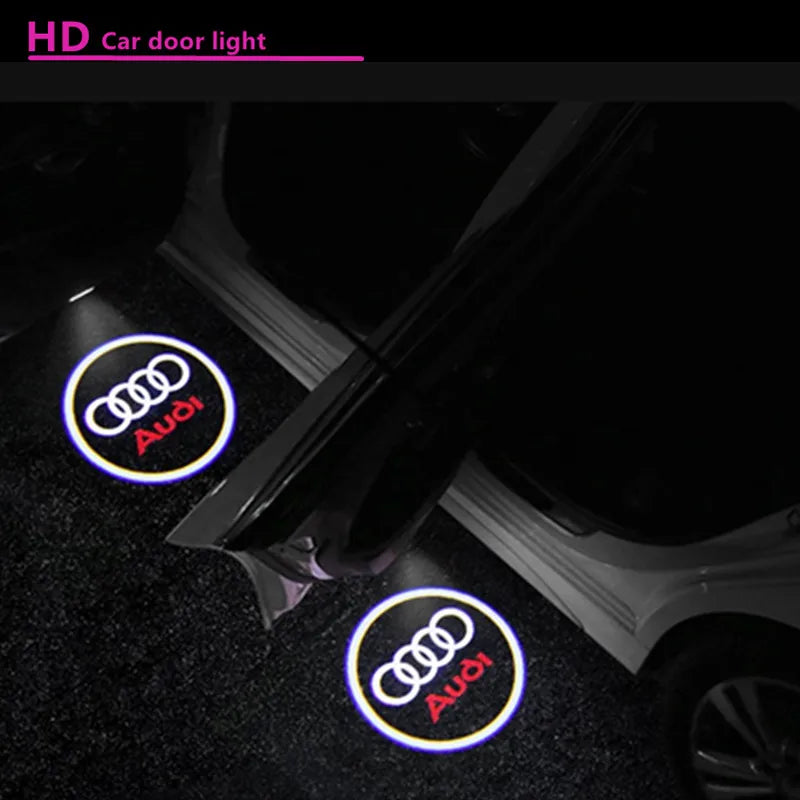 Led Car Logo Laser Welcome Door Light For Audi A4 B5 B6 B7B8 A1 A3 8V 8P 8L A6 C5 C6 C7 A5 A7 A8 Q3 Q5 Q7 TT S3 S6 Sline Quattro