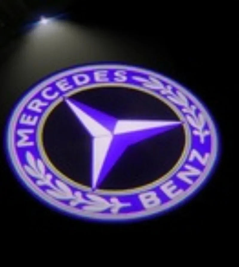2X Car logo Laser Projector Light Auto Emblem Door Courtesy Welcome Lamp Shadow Luces For Mercedes AMG S SL Class W222 2014-2020