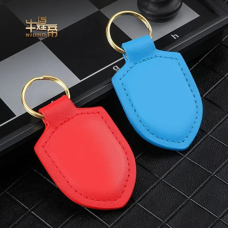 Auto Parts Metal Logo Leather Keychain For 996 917 991 986 997 958 918 970 981 GTS Anti-lost Protector Key Ring Car Accsesories