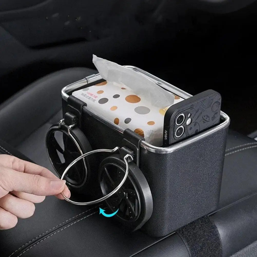 Armrest Organizers Car Console Armrest Organizer Car Storage Box Car Interior Stowing Tidying Accessories For Phone Tissue Cup