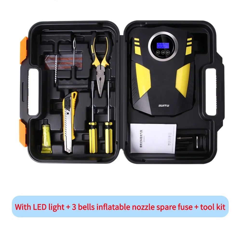 Digital Tire Inflator DC 12 Volt Car Portable Air Compressor Pump 150 PSI Car Air Compressor for Auto Car Motorcycles Bicycles